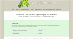 Desktop Screenshot of lesliehannon.com